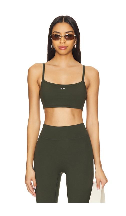 437 the micro bra in dark green. - size l (also in m, s, xl, xs)
