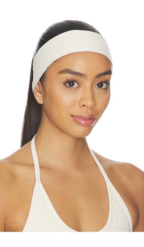 437 the micro headband in cream.