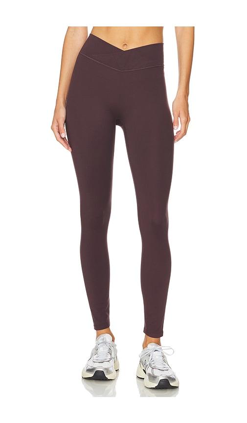 437 the v legging in brown. - size l (also in s, xs, m, xl)