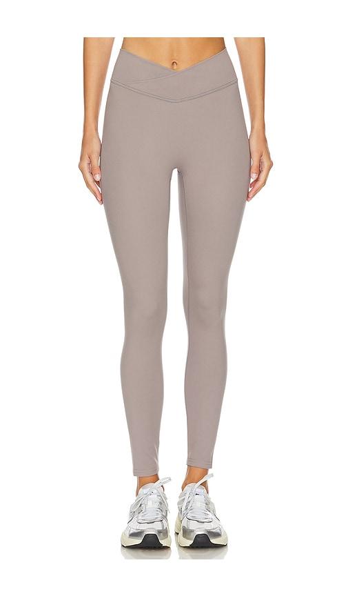 437 the v legging in grey. - size l (also in m, s, xl, xs)