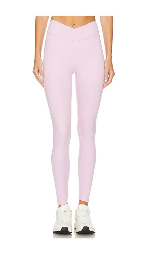 437 the v legging in pink. - size l (also in s, xs, m, xl)
