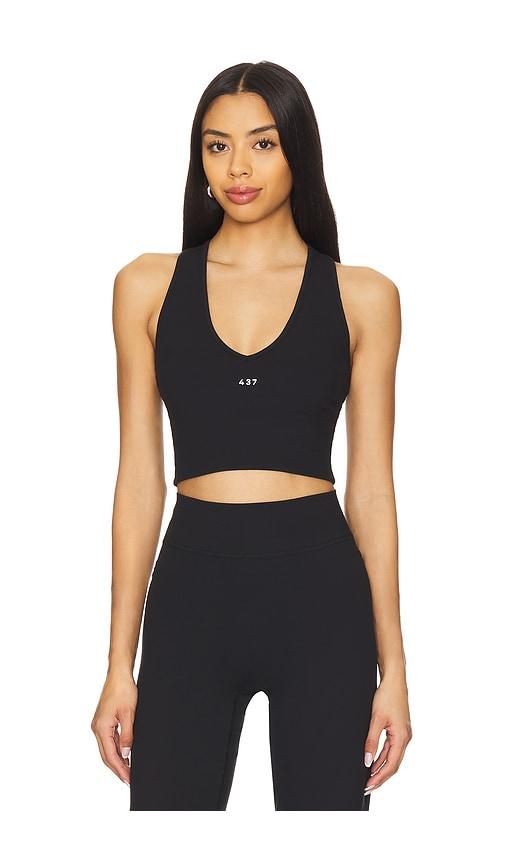 437 the v tank top in black. - size s (also in xs)