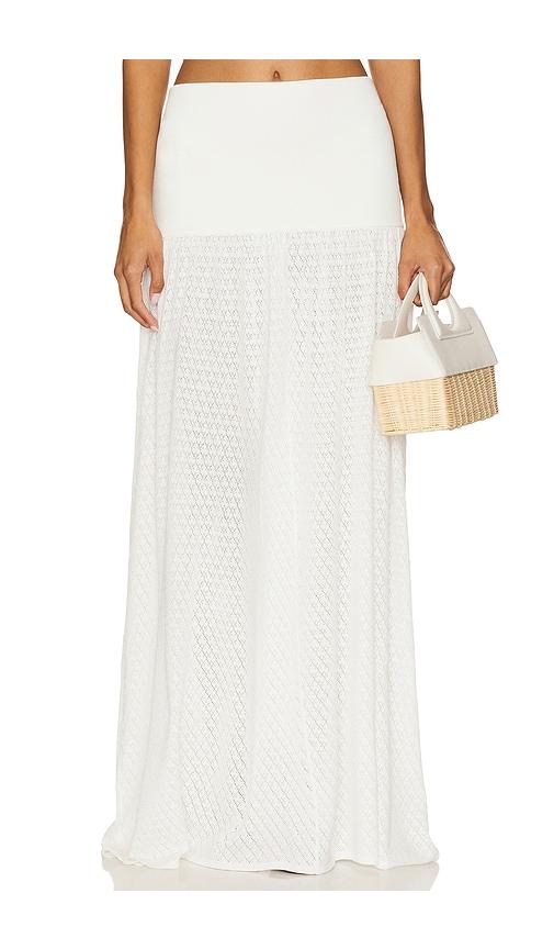 4th & reckless avani skirt in white. - size l (also in s, xl)