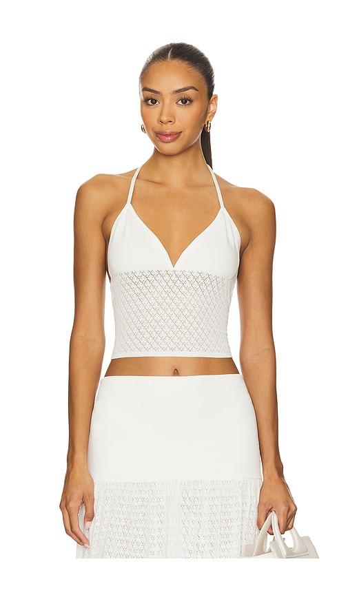 4th & reckless avani top in white. - size l (also in xl, xs)