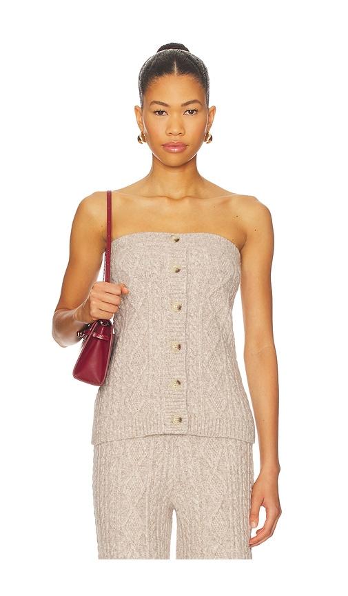 4th & reckless cara top in taupe. - size l (also in s)