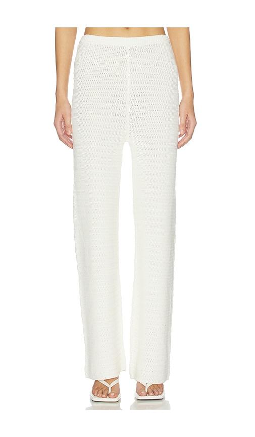 4th & reckless geri knitted trousers in cream. - size l (also in m, s, xl/1x, xs)