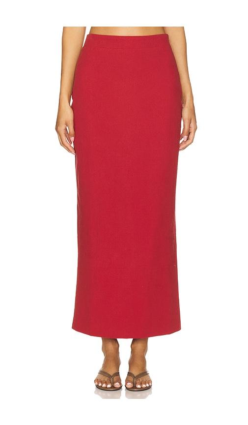 4th & reckless irisa skirt in red. - size s (also in xs)