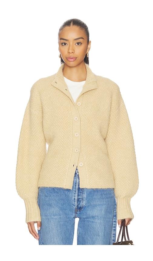 4th & reckless katya cardigan in tan. - size l (also in s, xs, m)