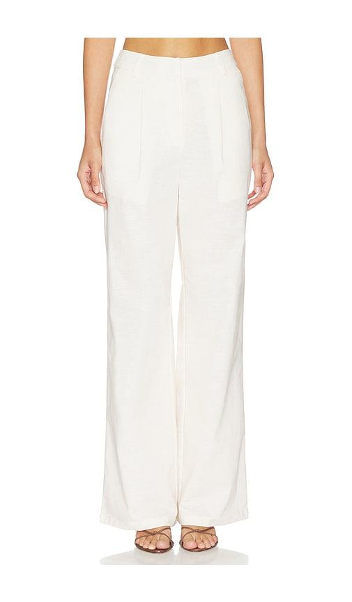 4th & reckless miriam trousers in cream. - size l (also in xs, s, m, xl)