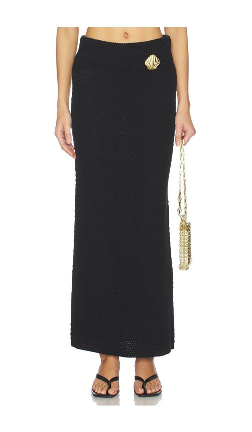 4th & reckless nala crochet skirt in black. - size l (also in s, xs, m)