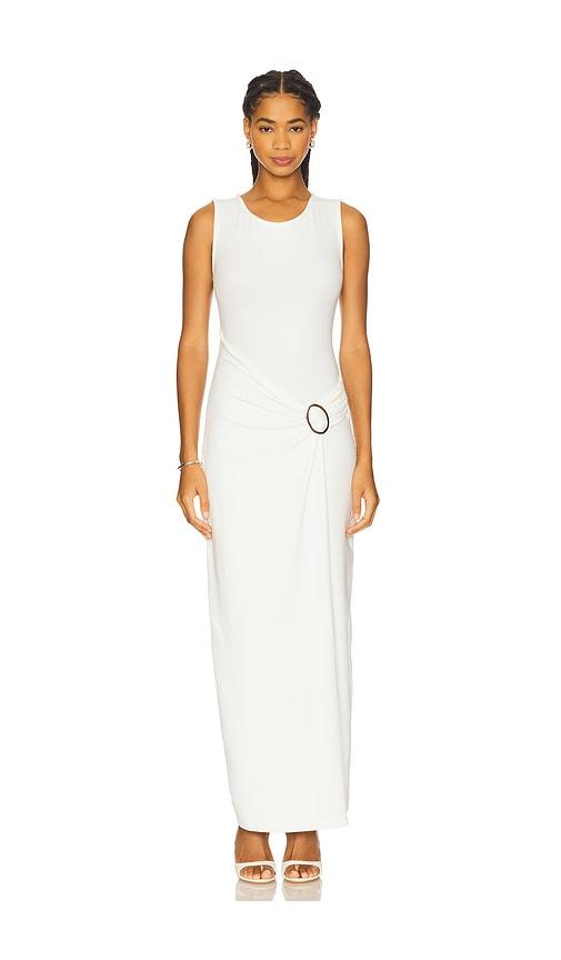 4th & reckless nia jersey maxi dress in white. - size xl (also in xs)