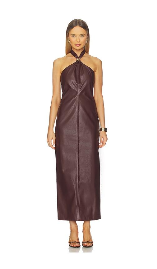 4th & reckless rhea dress in burgundy. - size s (also in xs)