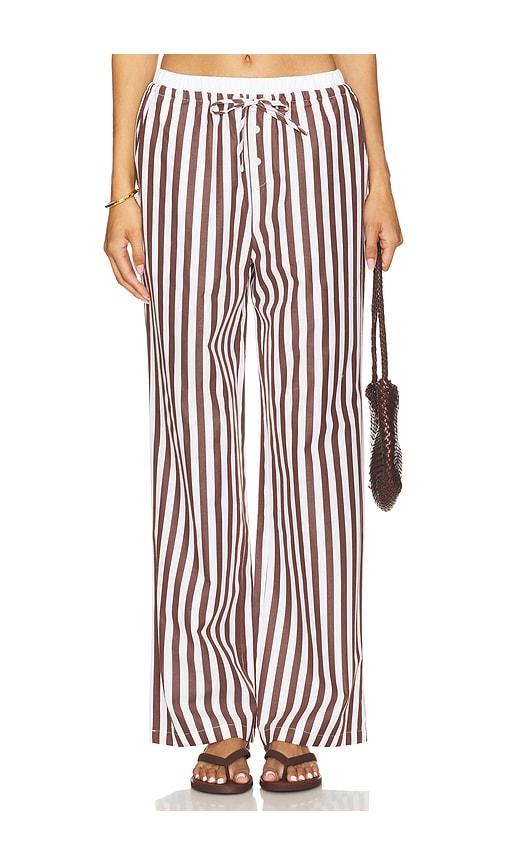 4th & reckless rianna trouser in brown. - size l (also in s, xs, m, xl)