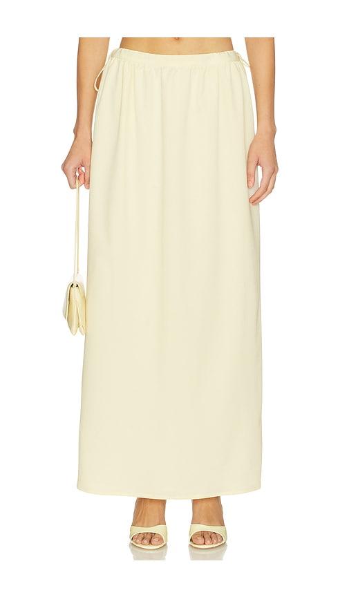 4th & reckless tayla maxi skirt in yellow. - size l (also in s, xs)