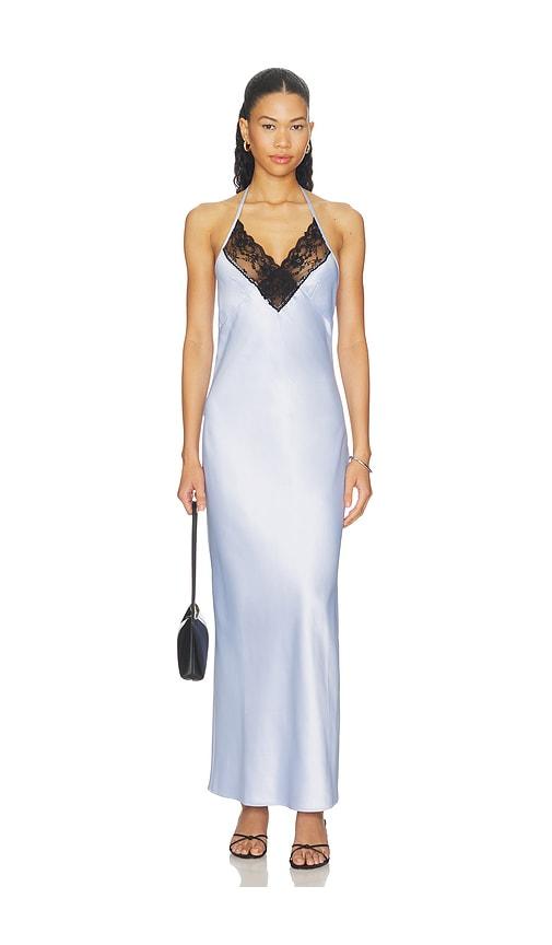 4th & reckless x revolve blair dress in baby blue. - size l (also in s, xs, m, xl/1x)