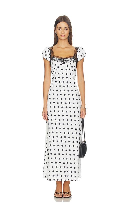 4th & reckless x revolve sana satin dress in white. - size l (also in xs, s, m)