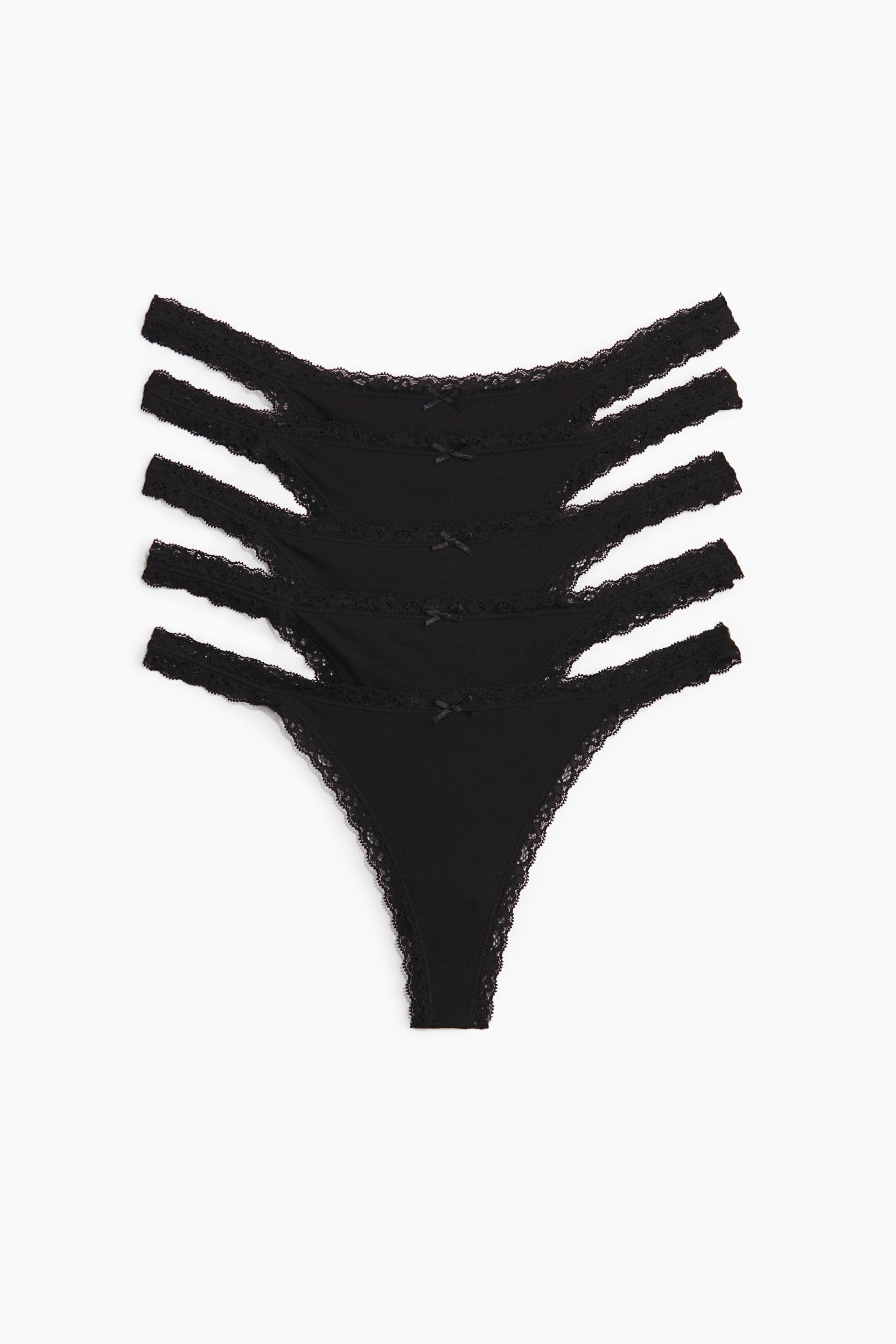 5-pack cotton tanga thong briefs