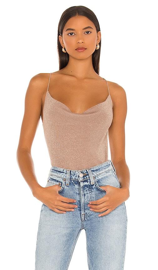 525 america cowl neck tank in taupe. - size l (also in xl)
