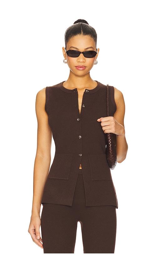 525 america felicity vest in brown. - size m (also in s, xs)