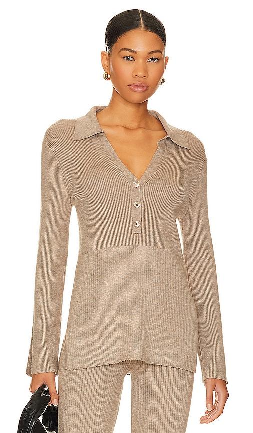 525 america gemma top in beige. - size l (also in xs, s, m)