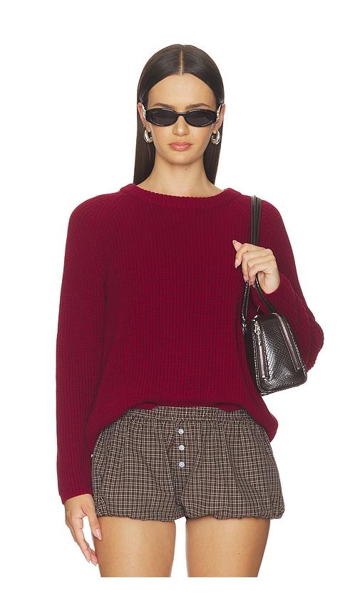 525 america jane pullover sweater in burgundy. - size l (also in s, xs, m, xl)