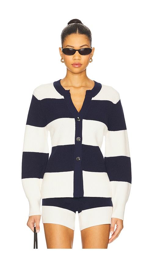 525 america lottie rugby cardigan in navy. - size l (also in m, xl, xs)