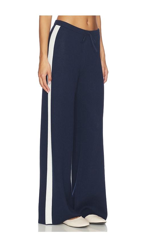 525 america merritt drawstring striped wide leg pant in navy,white. - size l (also in s, xs, m, xl)