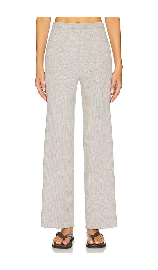 525 america milo wide leg rib pant in light grey. - size l (also in s, m, xl)