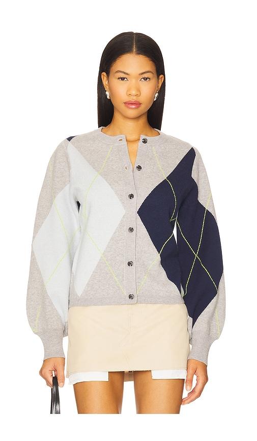 525 america noelle argyle cardigan in grey. - size l (also in xs)