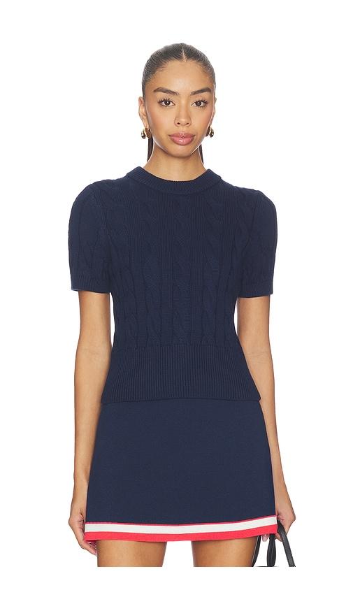525 america sky cable crew neck pullover in navy. - size s (also in xs)