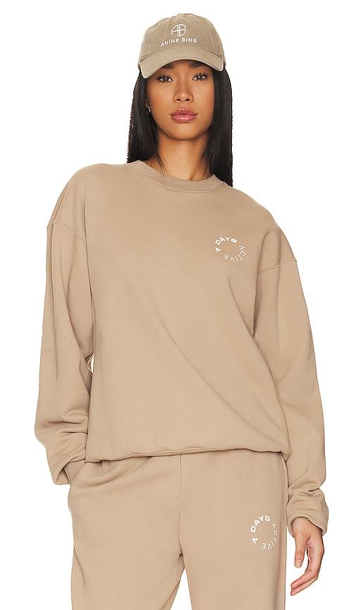 7 days active monday sweatshirt in beige. - size m (also in s, xs)