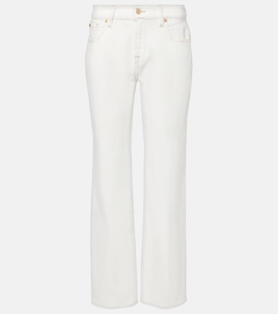 7 for all mankind high-rise straight jeans