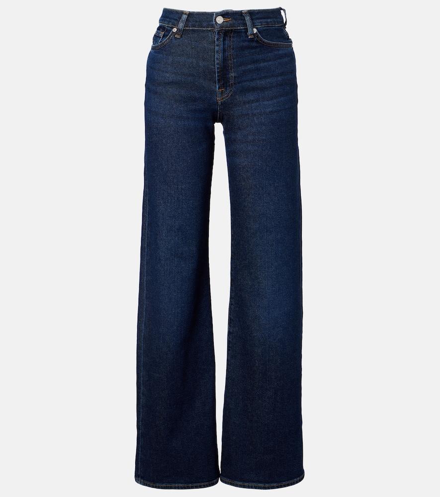 7 for all mankind lotta high-rise wide-leg jeans