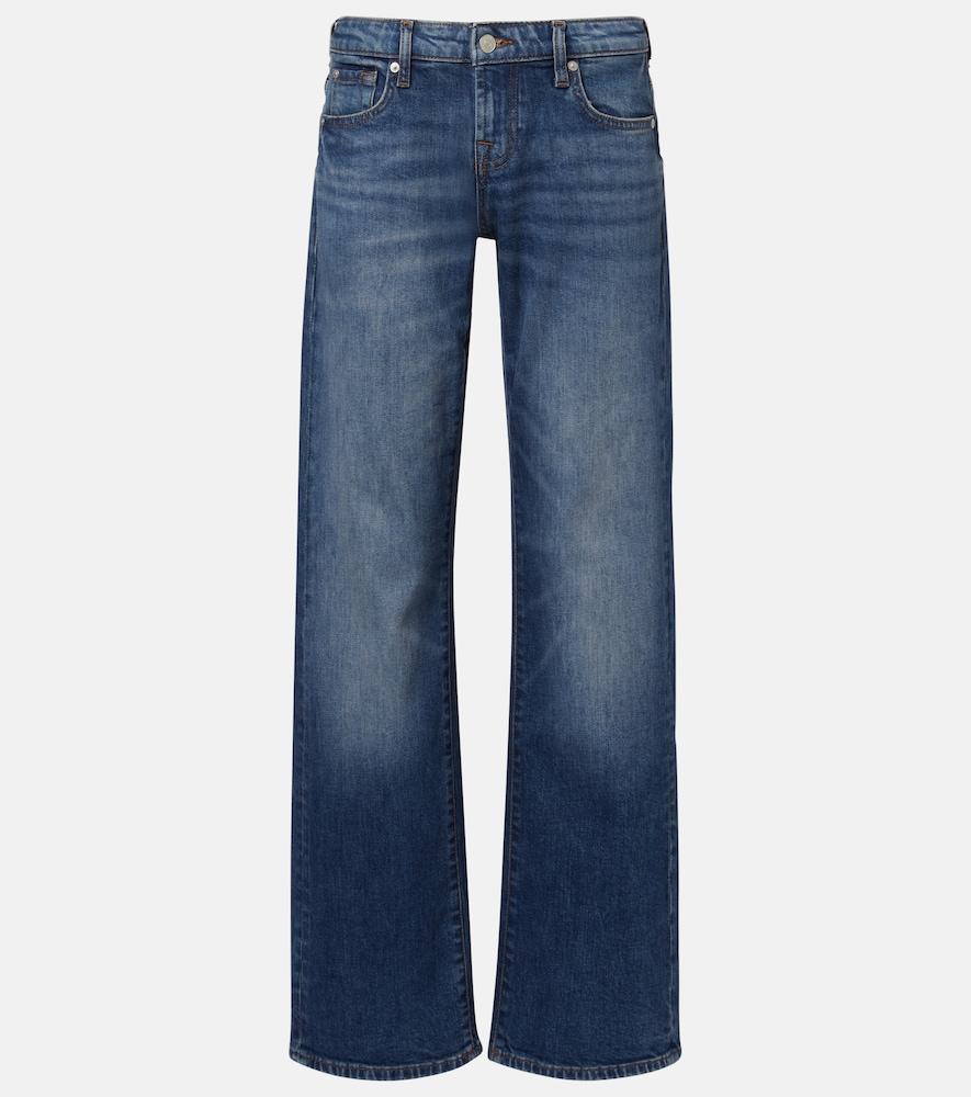 7 for all mankind low straight jeans