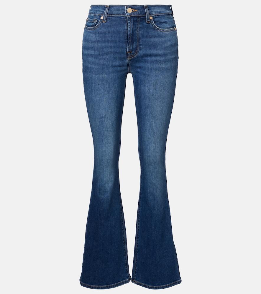 7 for all mankind mid-rise flared jeans