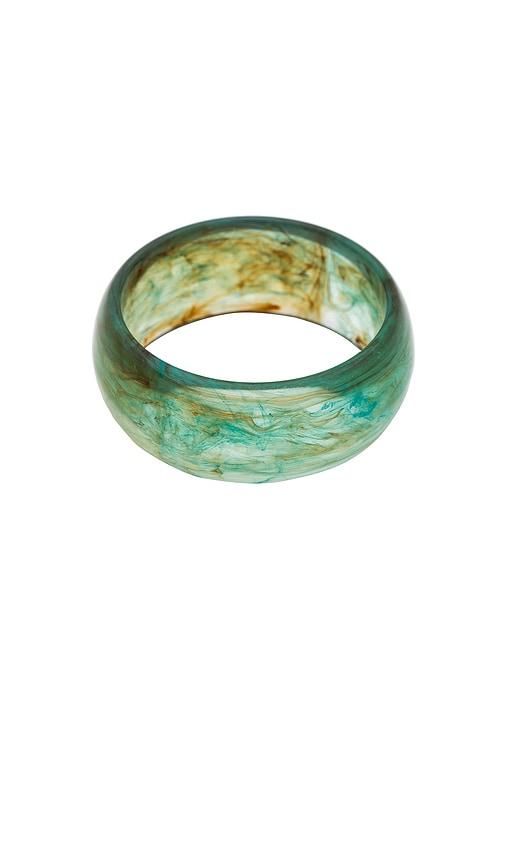 8 other reasons acetate bangle in green.