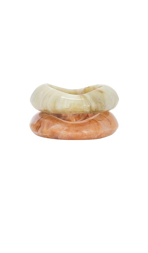 8 other reasons aluna duo bangles in brown.