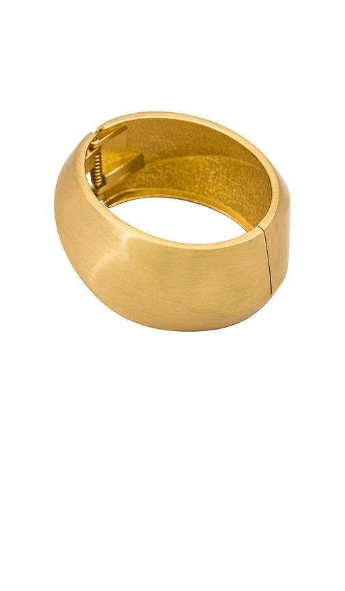 8 other reasons around town bracelet in metallic gold.
