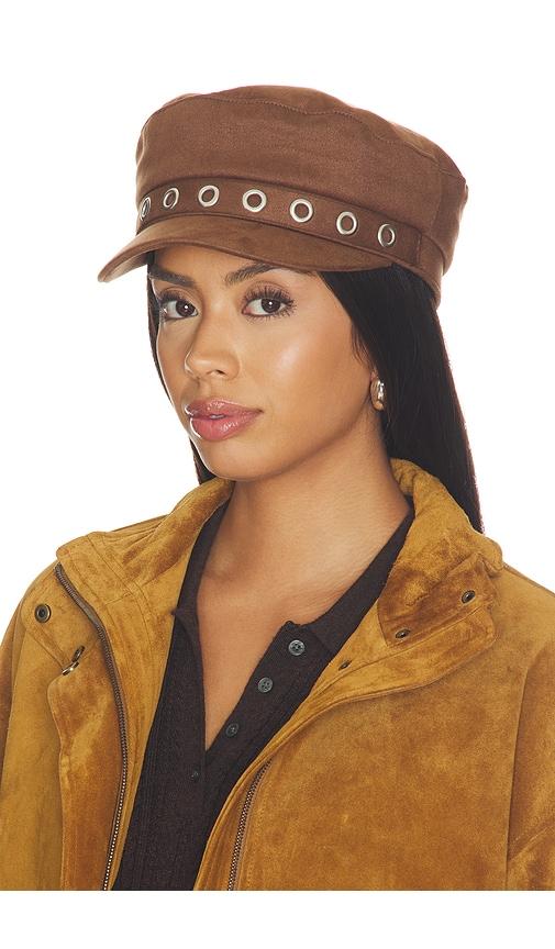 8 other reasons baker boy hat in brown.