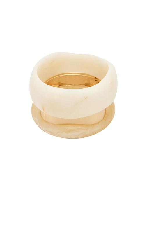 8 other reasons bangle bracelet set in ivory.