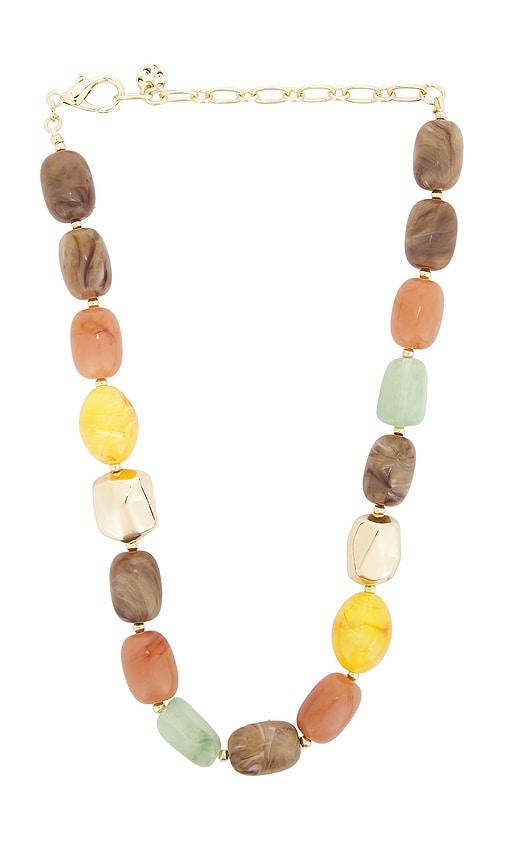 8 other reasons beaded necklace in yellow.