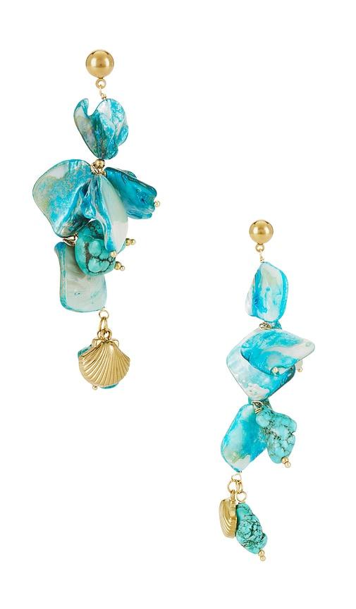 8 other reasons dangle earrings in blue.