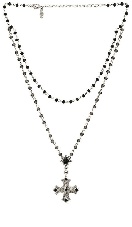 8 other reasons dark soul necklace in metallic silver.