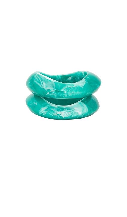 8 other reasons dream state bangles set in green.