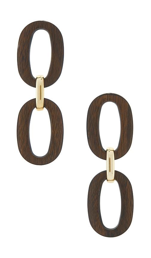 8 other reasons drop earrings in brown.