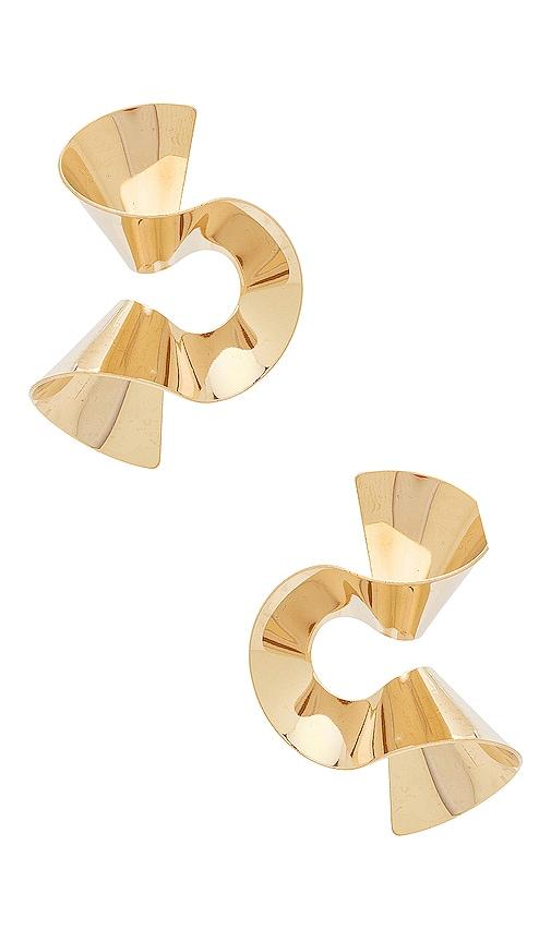 8 other reasons joppie earring in metallic gold.