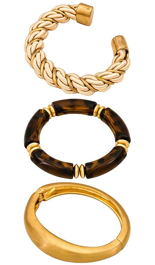 8 other reasons josephine bracelet set in beige.