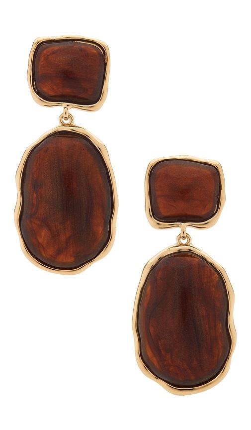 8 other reasons juba drop earrings in brown.
