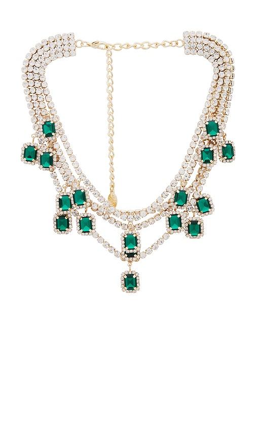 8 other reasons layered necklace in metallic gold.