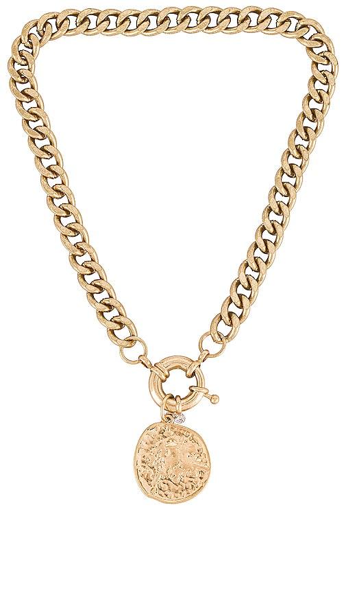 8 other reasons maddison necklace in metallic gold.
